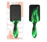 Mexpekil Brosse à cheveux démêlante en forme de dragon vert feu, brosse à cheveux mouillés et secs, peigne à coussin d'air pour IDS, filles, femmes, hommes