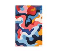 Mexpekil Cache interrupteur camouflage coloré 1 interrupteur simple vierge plaque murale décorative pour la maison et le bureau