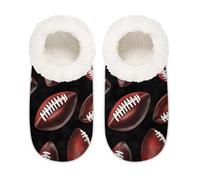 Mexpekil Chaussons de football américain pour homme et femme - Style vintage - En mousse à mémoire de forme, multicolore, 9/10.5 UK Wide