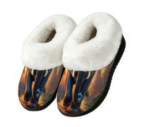 Mexpekil Chaussons éléphants africains pour intérieur et extérieur, multicolore, 41/42 EU