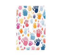 Mexpekil Couvercle d'interrupteur coloré avec empreintes de mains - Plaque murale décorative pour la maison et le bureau