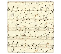 Mexpekil Couvercle magnétique pour lave-vaisselle Motif notes de musique | Housses décoratives réutilisables pour lave-vaisselle, panneau avant magnétique, autocollant pour appareils de cuisine