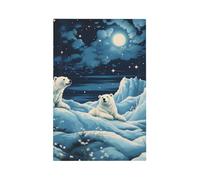 Mexpekil Couverture d'interrupteur en forme d'ours polaire pour interrupteur - Plaque murale décorative pour la maison et le bureau