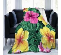Mexpekil Couverture polaire en flanelle douce et confortable pour canapé, lit, camping, voyage, 125 x 100 cm
