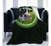 Mexpekil Couverture polaire en flanelle douce et confortable pour canapé, lit, camping, voyage, 125 x 100 cm