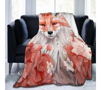 Mexpekil Couverture polaire en flanelle douce et confortable pour canapé, lit, camping, voyage, 125 x 100 cm