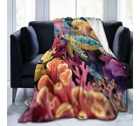 Mexpekil Couverture polaire en flanelle douce et confortable pour canapé, lit, camping, voyage, 125 x 100 cm