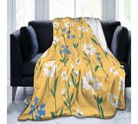 Mexpekil Couverture polaire en flanelle douce et confortable pour canapé, lit, camping, voyage, 125 x 100 cm
