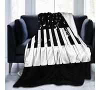 Mexpekil Couverture polaire en flanelle douce et confortable pour canapé, lit, camping, voyage, 125 x 100 cm