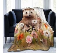 Mexpekil Couverture polaire en flanelle douce et confortable pour canapé, lit, camping, voyage, 125 x 100 cm