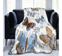 Mexpekil Couverture polaire en flanelle douce et confortable pour canapé, lit, camping, voyage, 125 x 100 cm