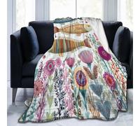 Mexpekil Couverture polaire en flanelle douce et confortable pour canapé, lit, camping, voyage, 125 x 100 cm