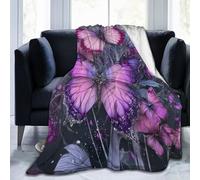 Mexpekil Couverture polaire en flanelle douce et confortable pour canapé, lit, camping, voyage, 125 x 100 cm