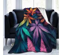 Mexpekil Couverture polaire en flanelle, douce et confortable, pour canapé, lit, camping, voyage, 150 x 125 cm