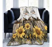 Mexpekil Couverture polaire en flanelle douce et confortable pour canapé, lit, camping, voyage, 150 x 125 cm