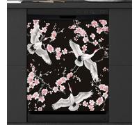 Mexpekil Crane Cherry Blossom Aimant pour lave-vaisselle