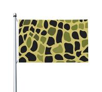 Mexpekil Drapeau imprimé girafe olive 1,5 x 0,9 m avec œillets double face pour festival - Bannière décorative pour la coupe du monde de football, rue, fête, vacances, maison