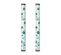 Mexpekil Geen Clover Branch Lot de 2 couvre-poignées de réfrigérateur