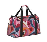 Mexpekil Grand sac de sport à main imperméable et pliable, Couleur de l'amour abstrait, Taille unique