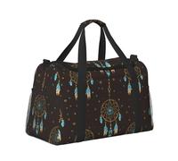 Mexpekil Grand sac de sport à main imperméable pliable pour voyage, sport, danse, Attrape-rêves marron, One Size, Classique