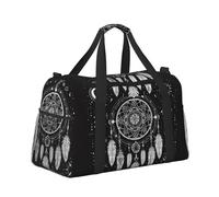 Mexpekil Grand sac de sport à main imperméable pliable pour voyage, sport, gym, danse, Attrape-rêves bohème, Taille unique