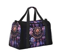 Mexpekil Grand sac de sport à main imperméable pliable pour voyage, sport, gym, danse, Attrape-rêves violet, Taille unique