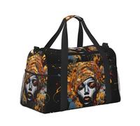 Mexpekil Grand sac de sport à main imperméable pliable pour voyage, sport, gym, danse, Femmes africaines., Taille unique