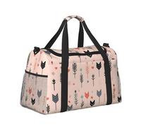 Mexpekil Grand sac de sport à main imperméable pliable pour voyage, sport, gym, danse, Flèche africaine, Taille unique