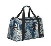 Mexpekil Grand sac de sport à main imperméable pliable pour voyage, sport, gym, danse, Forêt de sapins d'hiver, Taille unique