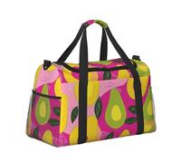 Mexpekil Grand sac de sport à main imperméable pliable pour voyage, sport, gym, danse, Poire de couleur vive, Taille unique