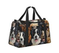 Mexpekil Grand sac de sport à main imperméable pliable pour voyage, sport, gym, danse, Race de chiens, Taille unique