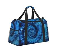 Mexpekil Grand sac de sport à main imperméable pliable pour voyage, sport, gym, danse, Teinture bleue., Taille unique