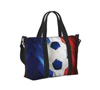 Mexpekil Grand sac de voyage imperméable pour le sport, la gym, le week-end, pour homme et femme, Ballon de football drapeau français, Taille unique