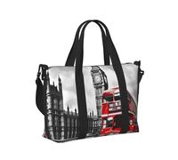 Mexpekil Grand sac de voyage imperméable pour le sport, la gym, le week-end, pour homme et femme, Bus de New York, Taille unique
