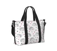 Mexpekil Grand sac de voyage imperméable pour le sport, la gym, le week-end, pour homme et femme, Cœurs hérisson, Taille unique