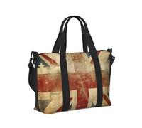 Mexpekil Grand sac de voyage imperméable pour le sport, la gym, le week-end, pour homme et femme, Drapeau britannique vintage, Taille unique