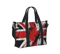 Mexpekil Grand sac de voyage imperméable pour le sport, la gym, le week-end, pour homme et femme, drapeau britannique, Taille unique