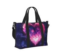 Mexpekil Grand sac de voyage imperméable pour le sport, la gym, le week-end, pour homme et femme, Galaxy Heart Love, Taille unique