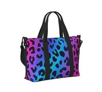 Mexpekil Grand sac de voyage imperméable pour le sport, la gym, le week-end, pour homme et femme, Léopard Skin Neon, Taille unique