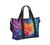 Mexpekil Grand sac de voyage imperméable pour le sport, la gym, le week-end, pour homme et femme, Love Heart Neon, Taille unique