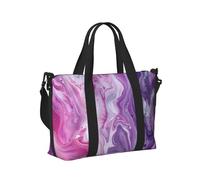 Mexpekil Grand sac de voyage imperméable pour le sport, la gym, le week-end, pour homme et femme, Marbre rose pur, Taille unique