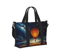 Mexpekil Grand sac de voyage imperméable pour le sport, la gym, le week-end, pour homme et femme, Montgolfière galaxie, Taille unique