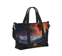 Mexpekil Grand sac de voyage imperméable pour le sport, la gym, le week-end, pour homme et femme, Montgolfière de montagne, Taille unique