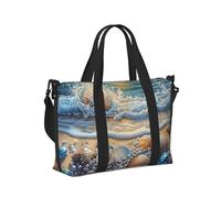 Mexpekil Grand sac de voyage imperméable pour le sport, la gym, le week-end, pour homme et femme, Pearl Shell Beach, Taille unique