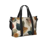 Mexpekil Grand sac de voyage imperméable pour le sport, la gym, le week-end, pour homme et femme, sac de transport pliable, Falling Autumn Leaves Vintage, Taille unique