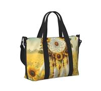 Mexpekil Grand sac de voyage imperméable pour le sport, le week-end, la nuit pour homme et femme, sac fourre-tout pliable pour vol, Attrape-rêves tournesols, Taille unique