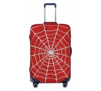 Mexpekil Housse de protection élastique universelle pour valises, Toile d'araignée rouge éclaboussure, L Fit 25-28 Inch Luggage