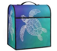 Mexpekil Housse de protection universelle avec poignée supérieure et poches Motif tortue de mer bleue 5 à 8 litres