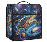 Mexpekil Housse de protection universelle avec poignée supérieure et poches, motif tortue de mer, galaxie, espace de 5 à 8 litres, accessoires de protection pour appareils de cuisine