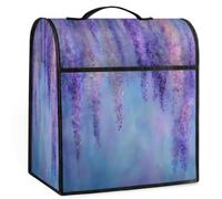 Mexpekil Housse de protection universelle pour appareil de cuisine à suspendre avec poignée supérieure et poches Motif branche de vigne bleue aquarelle 5 à 8 litres